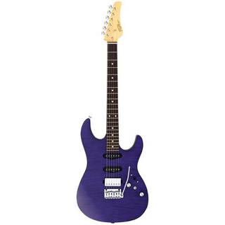 FGN Guitars J-Standard Odyssey DU Transparent Purple Flat elektrische gitaar met gigbag