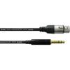 Cordial CFM0.3FV Intro verloopkabel XLR female - 6.3mm TRS jack 0.3m