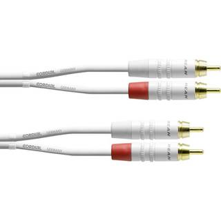 Cordial CFU3CC-SNOW Intro 2x RCA male - 2x RCA male 3m wit