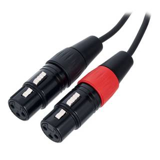 Cordial EU3FC Elements verloopkabel 2x XLR female - 2x RCA 3m