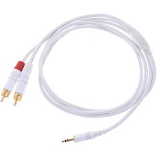 Cordial CFY1.5WCC-SNOW Intro verloopkabel 3.5mm TRS jack - 2x RCA 1.5m wit