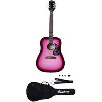 Epiphone Starling Acoustic Guitar Player Pack Hot Pink Pearl akoestische westerngitaar set