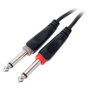 Cordial EY1WRPP Elements haakse 3.5mm TRS jack - 2x 6.3mm TS jack 1m