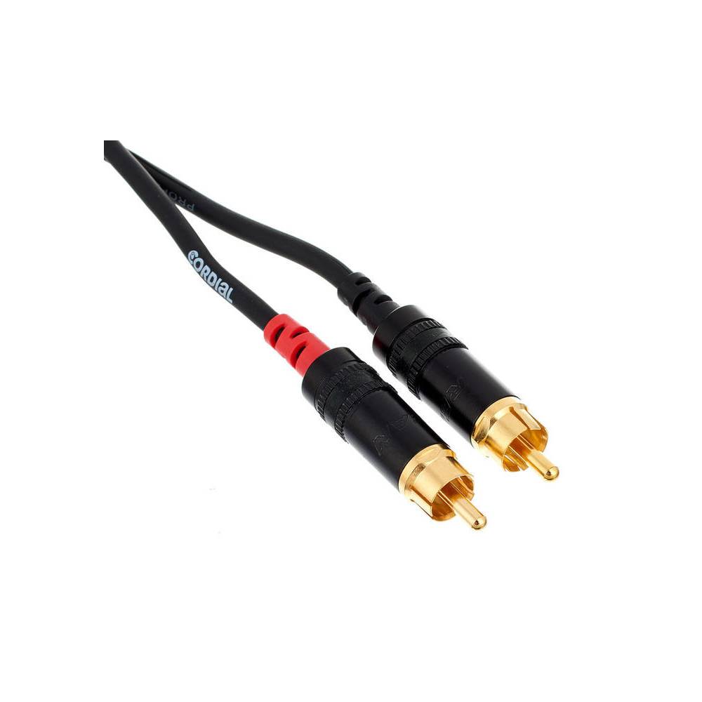 Cordial CFU6MC Intro verloopkabel 2x XLR male - 2x RCA male 6m