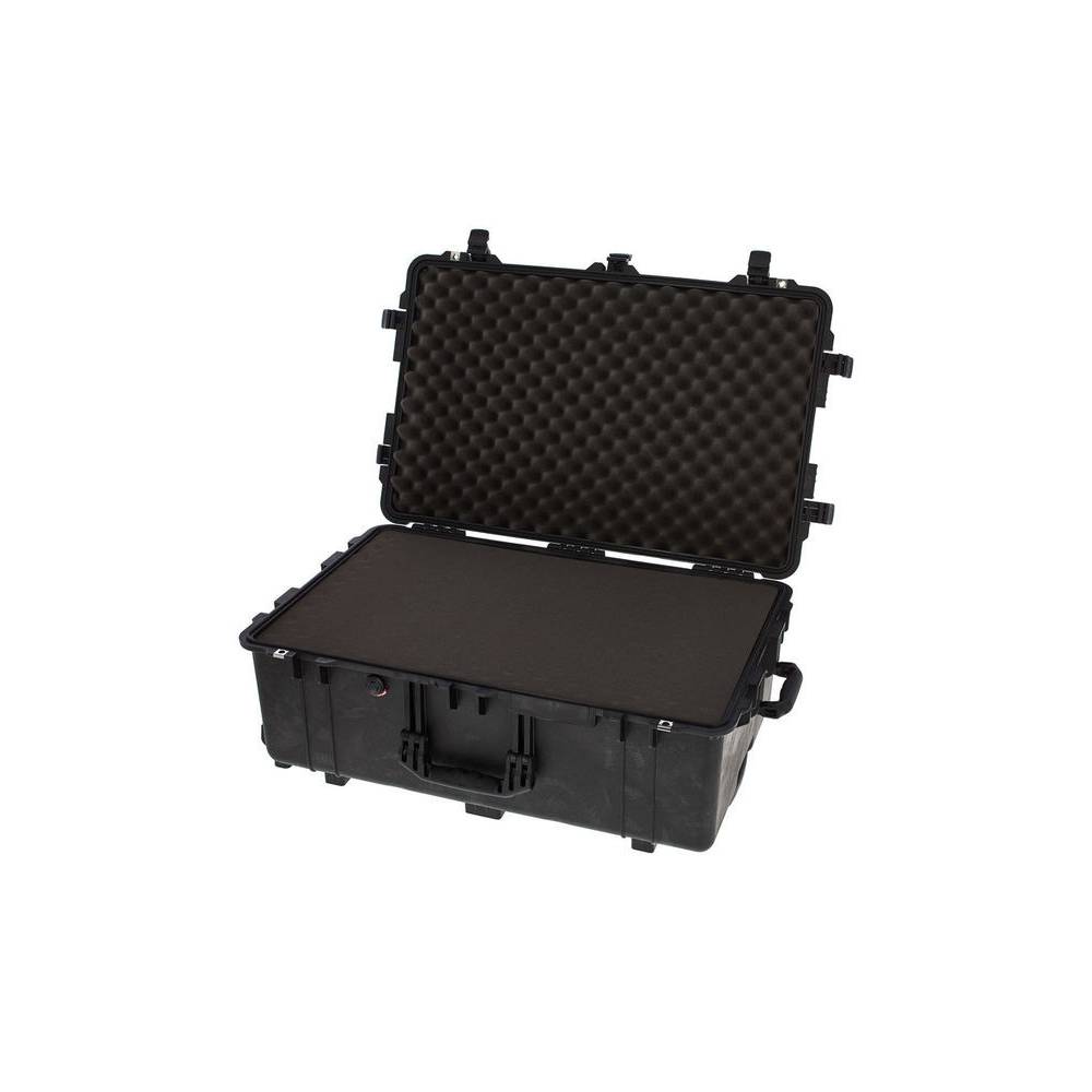 Peli 1650 zwarte trolley met schuim 722x442x270 mm