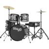 Stagg TIM120B BK vijfdelig drumstel incl. hardware en bekkens