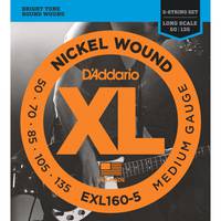 D'Addario EXL160-5 Medium 5-String 50-135