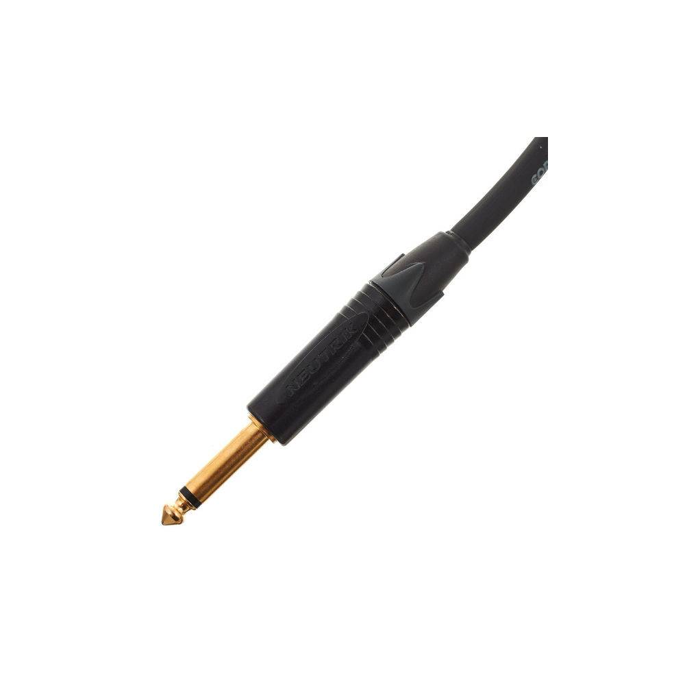 Cordial CSI9RP-SILENT ENCORE 6.3 TS jack silent haaks - 6.3 TS jack recht kabel 9m