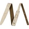 Fender 2" Distressed Leather Strap White gitaarband