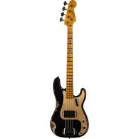 Fender Custom Shop Time Machine '58 P Bass Heavy Relic MN Aged Black met deluxe koffer en CoA