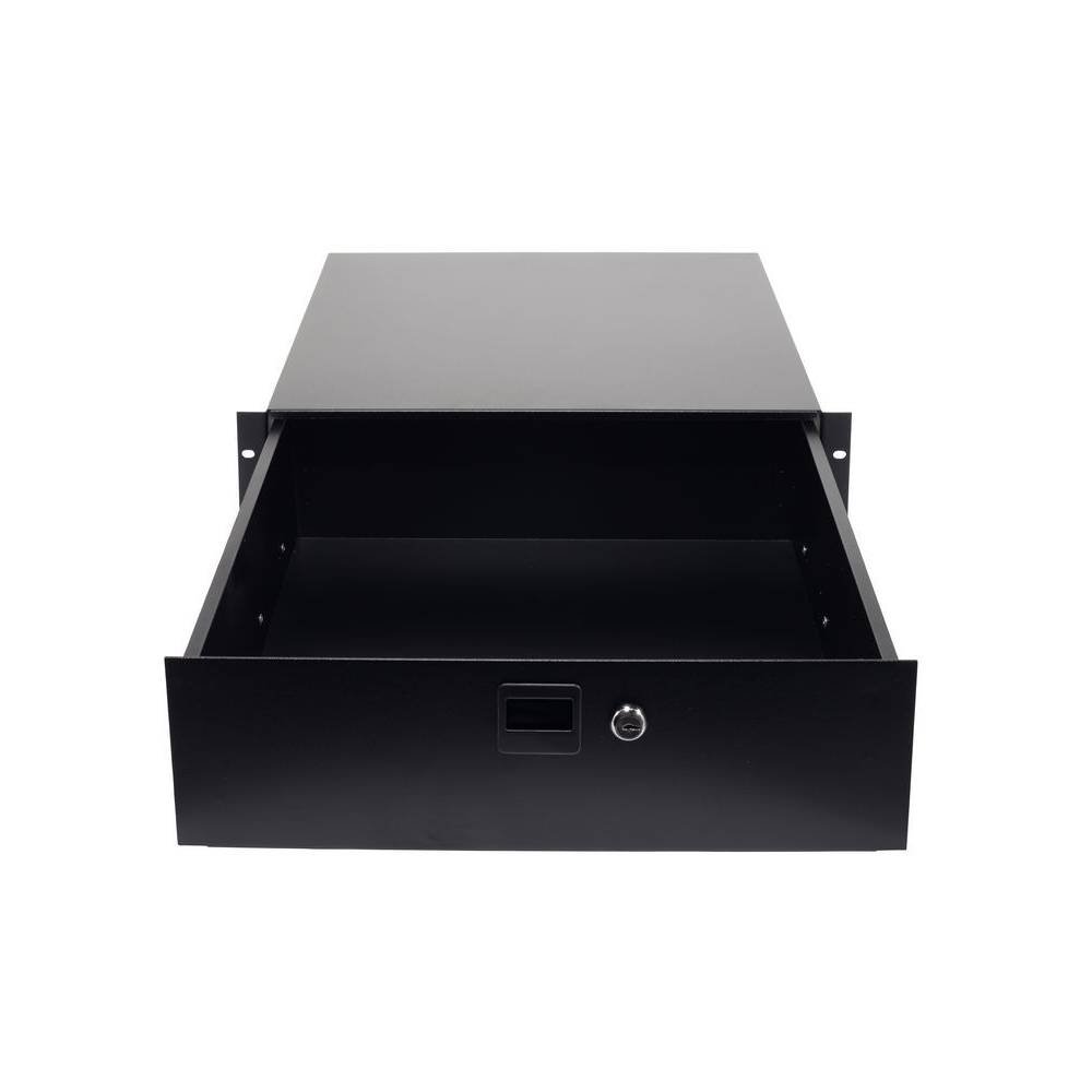 Adam Hall 19 inch racklade met slot 3 HE