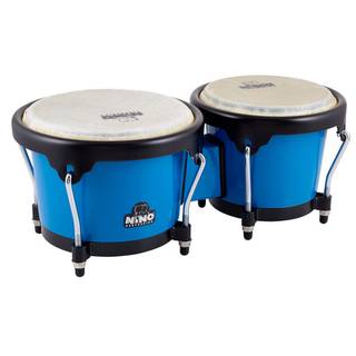 Nino Percussion NINO17B-BK 6.5 en 7.5 inch bongo blauw
