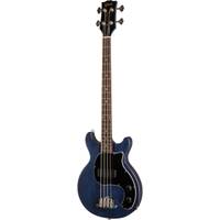 Gibson Modern Collection Les Paul Junior Tribute DC Bass Blue Stain elektrische basgitaar met gigbag