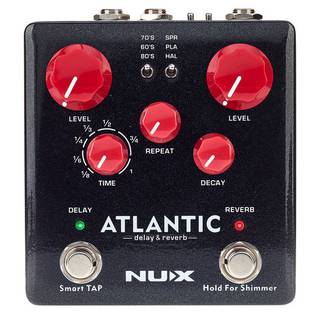 NUX Atlantic Delay & Reverb stereo effectpedaal
