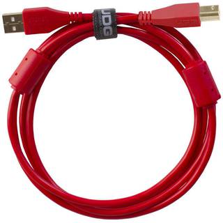 UDG U95001RD audio kabel USB 2.0 A-B recht rood 1m