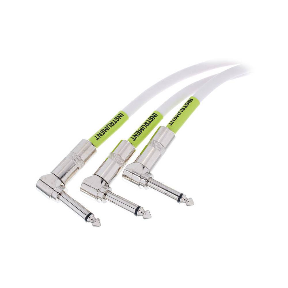 Ernie Ball 6055 patchkabel 30 cm wit (3 stuks)