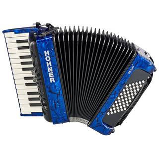 Hohner Bravo II 48 Blauw, Silent Key accordeon