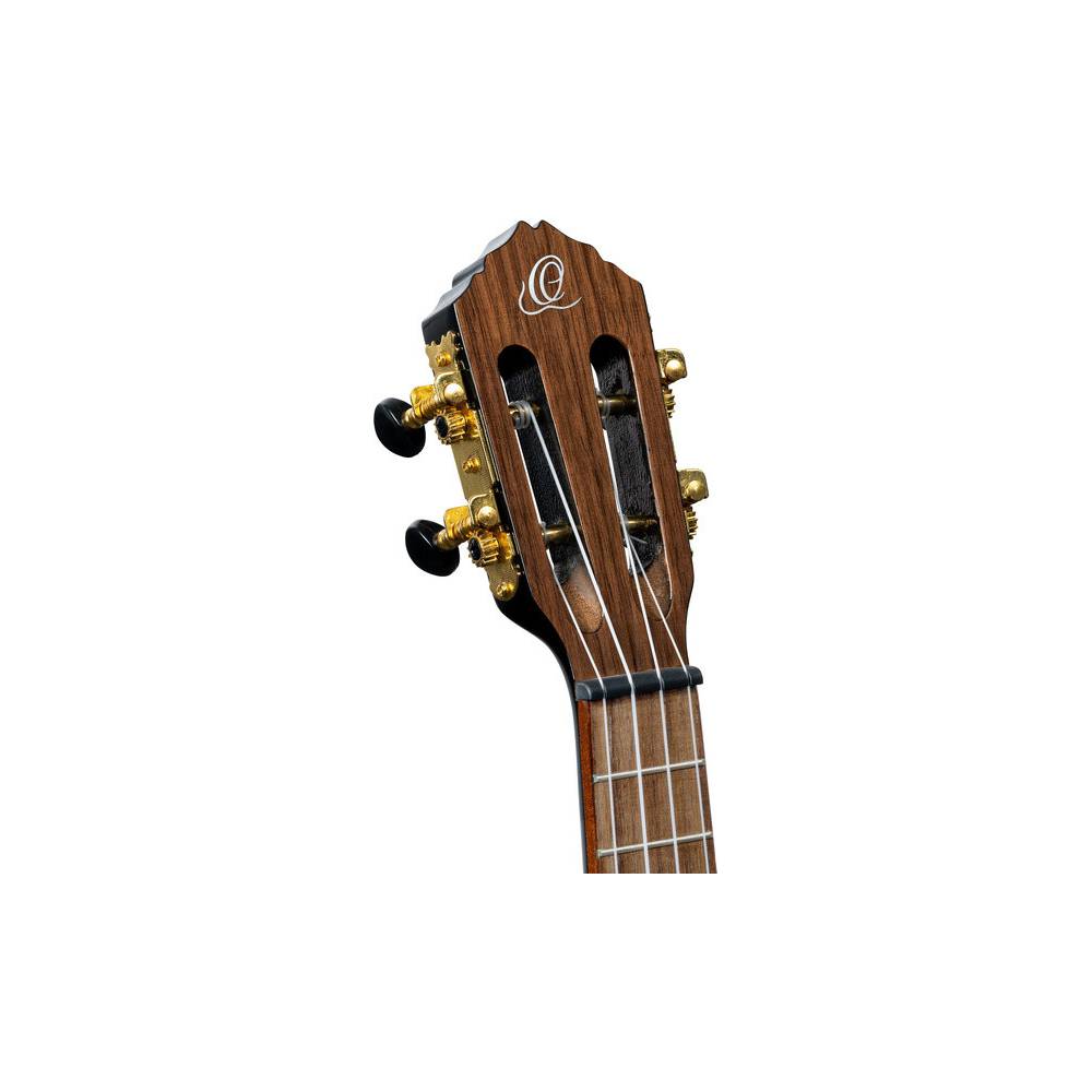 Ortega RUOX-CC Onyx Series Concert Size Ukulele Black concert ukelele met gigbag