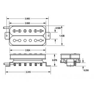 Seymour Duncan Blackened Black Winter Humbucker Neck Black gitaarelement