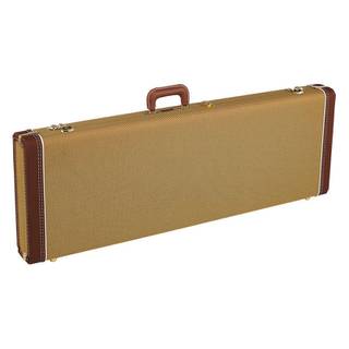 Fender G&G Deluxe Strat/Tele Hardshell Case Tweed Red Poodle Plush koffer voor Stratocaster en Telecaster