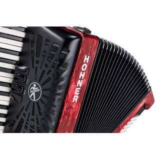 Hohner Bravo II 48 Rood, Silent Key accordeon