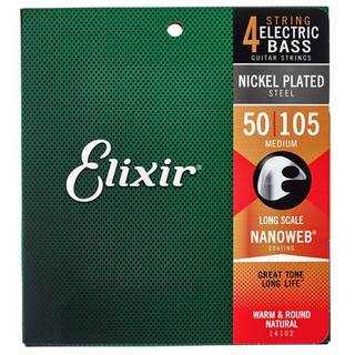 Elixir 14102 Electric Bass NPS Nanoweb Medium 50-105 snarenset