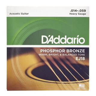D'Addario EJ18 Phosphor Bronze Heavy 14-59