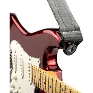 D'Addario 50BAL09 auto-lock gitaarband metal grey