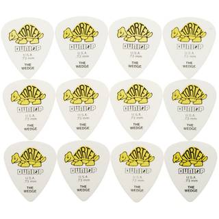 Dunlop 424P073 Tortex Wedge Pick 0.73 mm plectrumset (12 stuks)
