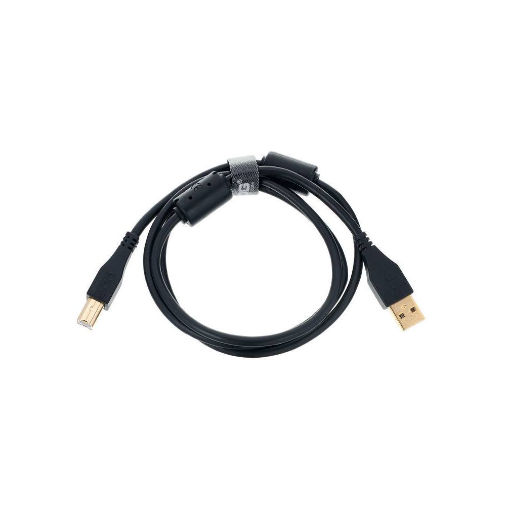UDG U95001BL audio kabel USB 2.0 A-B recht zwart 1m