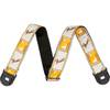Fender Quick Grip Locking End Strap White Yellow Brown gitaarband