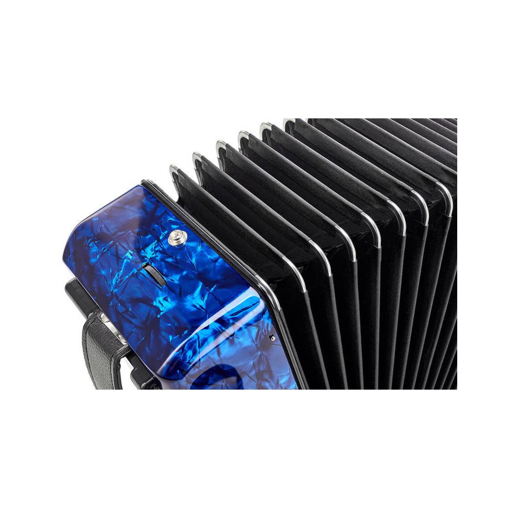 Hohner Bravo III 72 Blauw, Silent Key accordeon