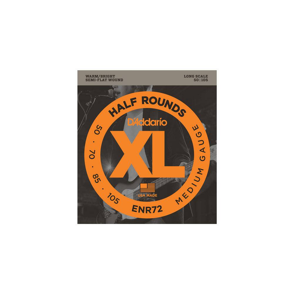 D'Addario ENR72 Half Rounds Bass Medium 50-105