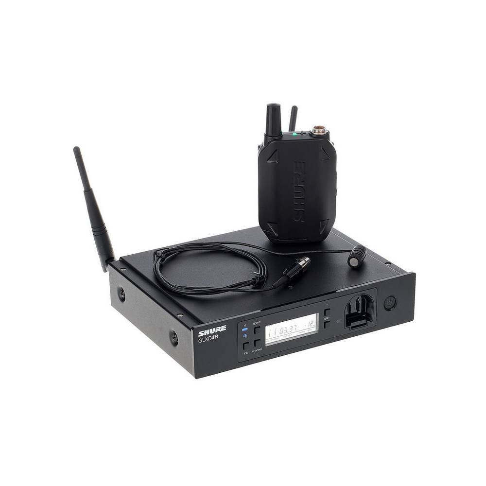 Shure GLXD14RE/85 draadloos dasspeld-systeem met rackmount (2.4 GHz)