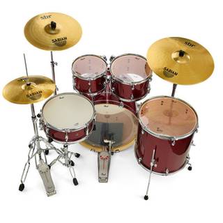 Pearl EXX725BR/C704 Export Black Cherry Glitter drumstel