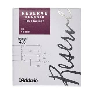 D'Addario Woodwinds Reserve Classic Bb 4.0 rieten voor Bb klarinet (10 stuks)