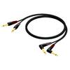 Procab CLA603 2x jack male mono - 2x jack male mono haaks 5 m