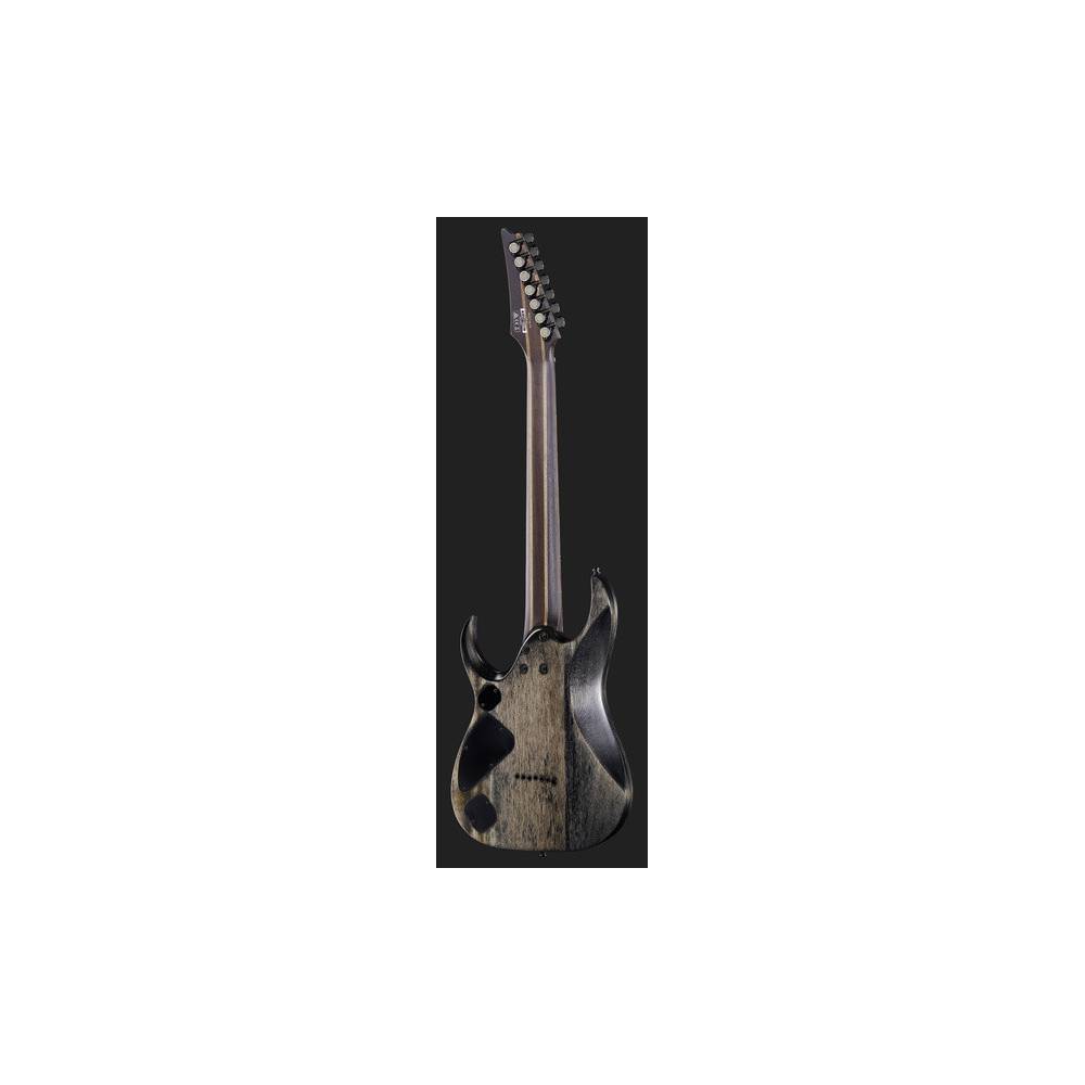 Ibanez Axion Label RGD71ALPA-CKF Charcoal Burst Black Stained Flat 7-snarige elektrische gitaar