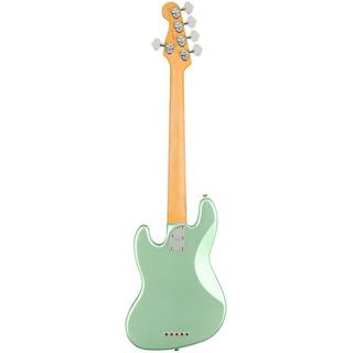 Fender American Professional II Jazz Bass V Mystic Surf Green MN 5-snarige elektrische basgitaar met koffer