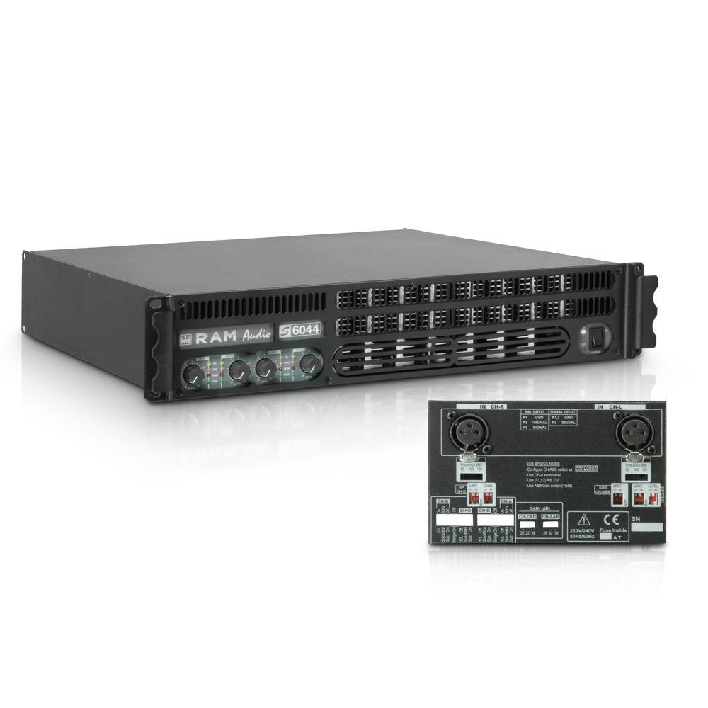 RAM Audio S6044 X OVER Professionele versterker