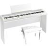 Korg B2-WH digitale piano wit + onderstel wit + pianobank wit