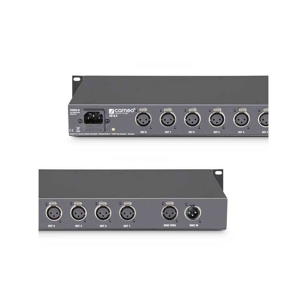 Cameo CLSB83 8-voudige DMX Splitter 3-polig