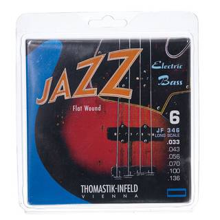 Thomastik-Infeld JF346 Jazz Flat Wound Long Scale 6-snarig