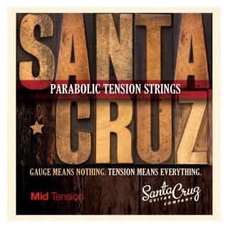 Santa Cruz Parabolic Tension Strings Mid Tension gebalanceerde snarenset voor westerngitaar