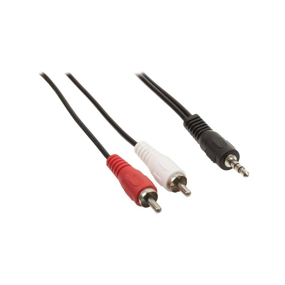 Valueline Stereo Audiokabel 3.5 mm Male - 2x RCA Male