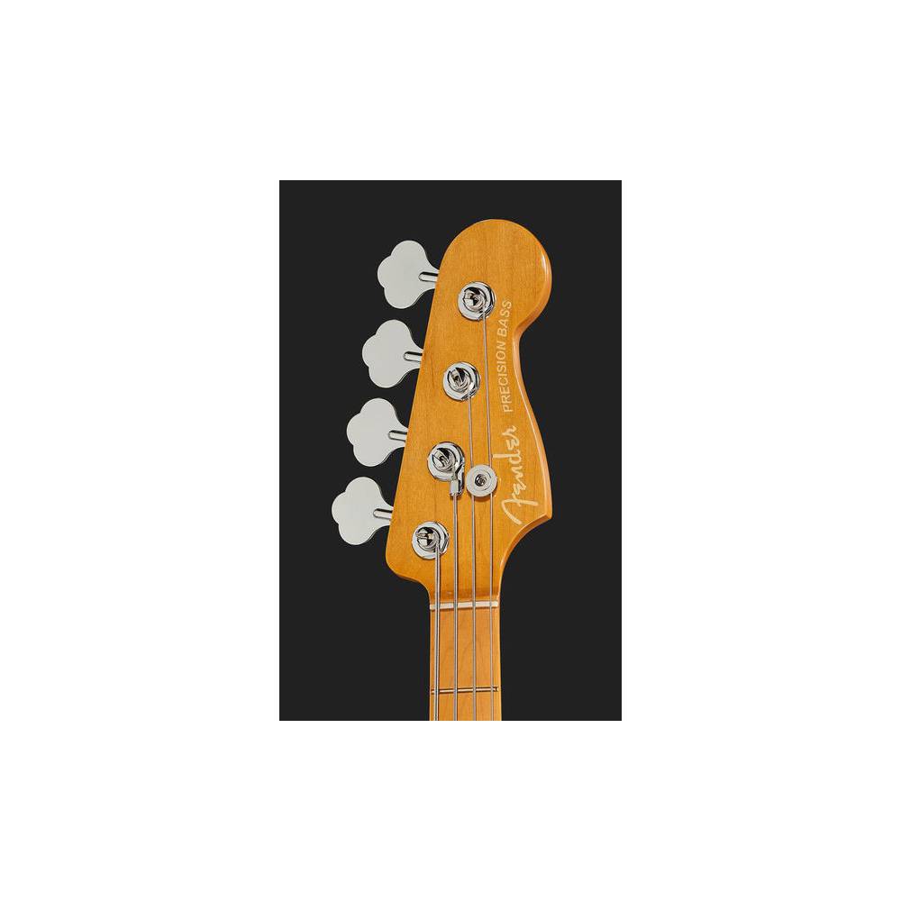 Fender American Ultra Precision Bass Arctic Pearl MN met koffer