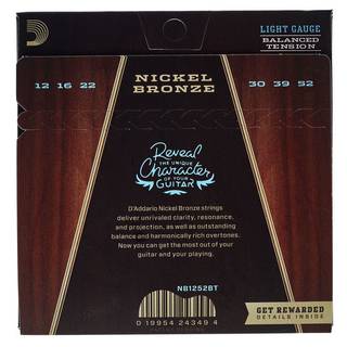 D'Addario Nickel Bronze Balanced Tension Light gitaarsnaren