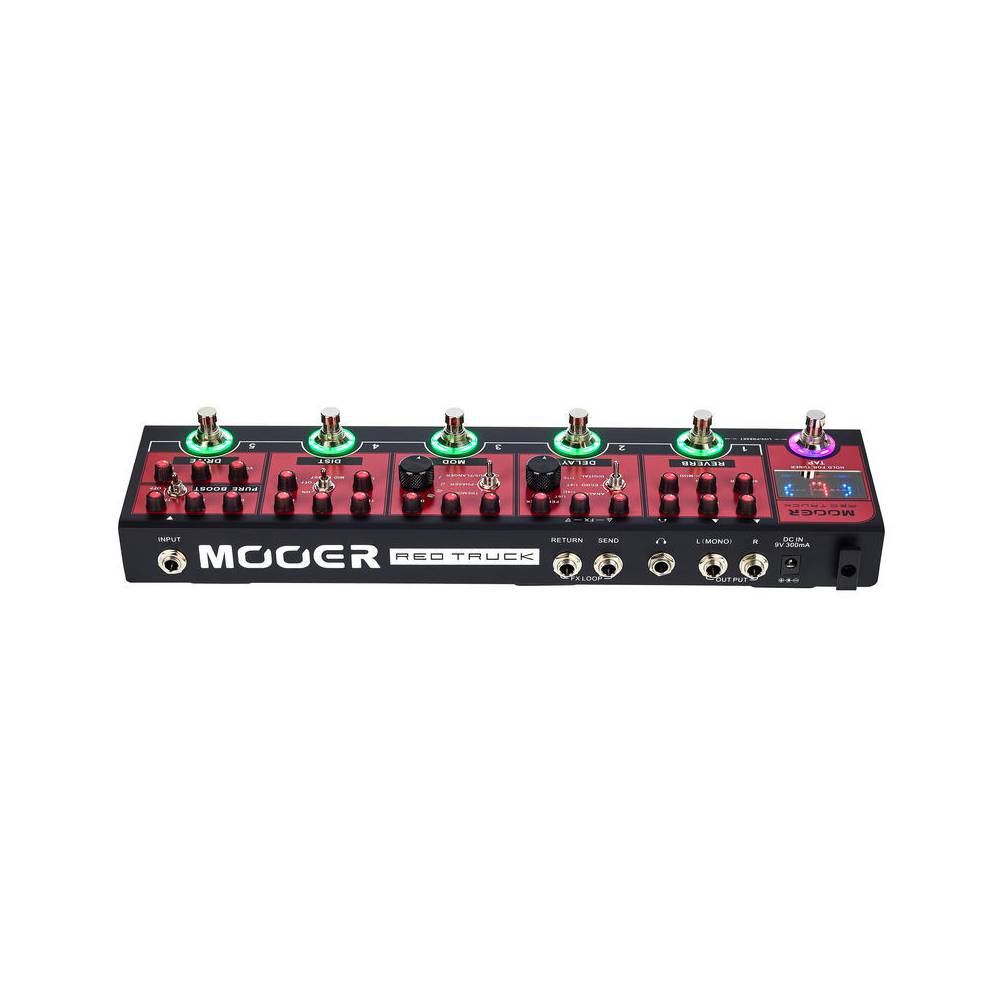 Mooer Red Truck multi-effectpedaal met softcase