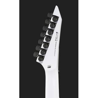 ESP LTD M-7BHT Baritone Arctic Metal Snow White Satin 7-snarige elektrische gitaar