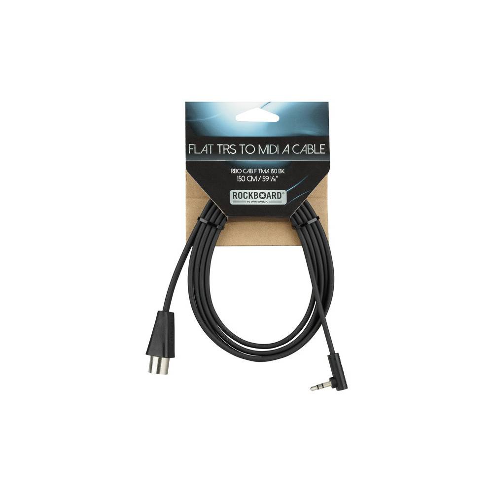 RockBoard RBO CAB F TMA 150 BK Flat TRS-MIDI kabel Type A - 150 cm